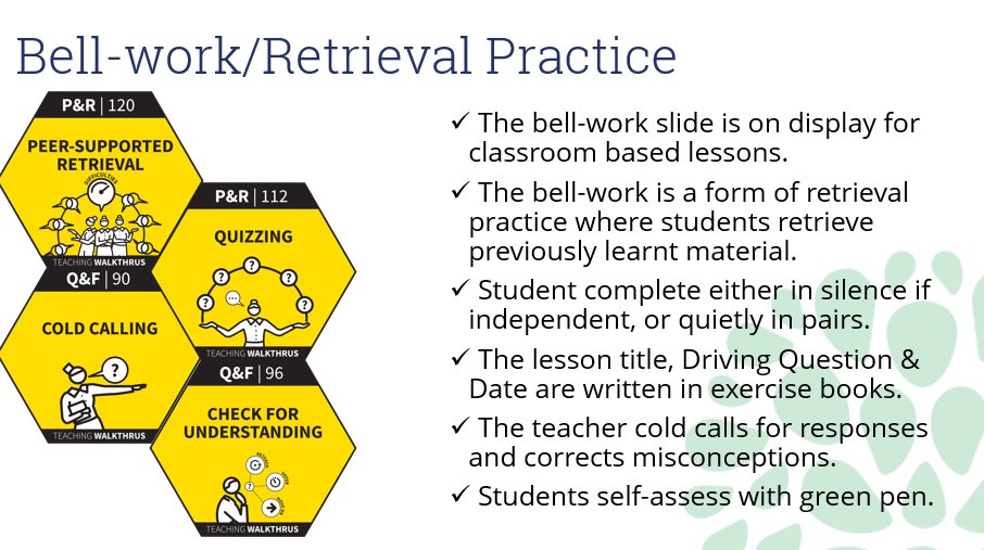 bell work