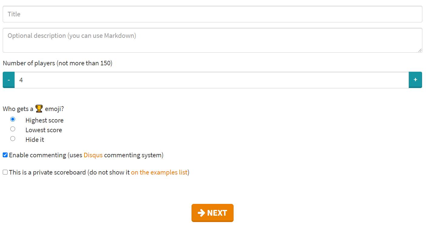 scoreboards