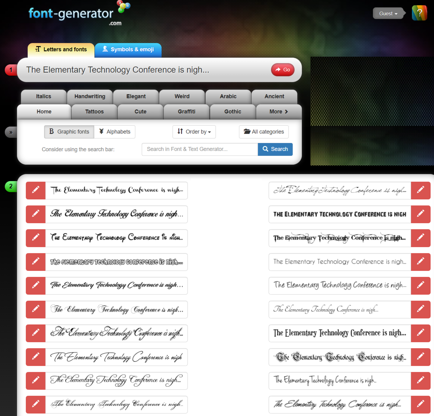 text generator