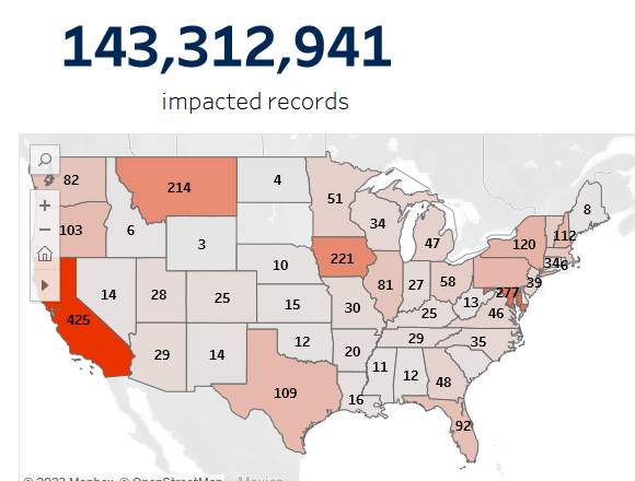 Map of Databreaches in the U.S.